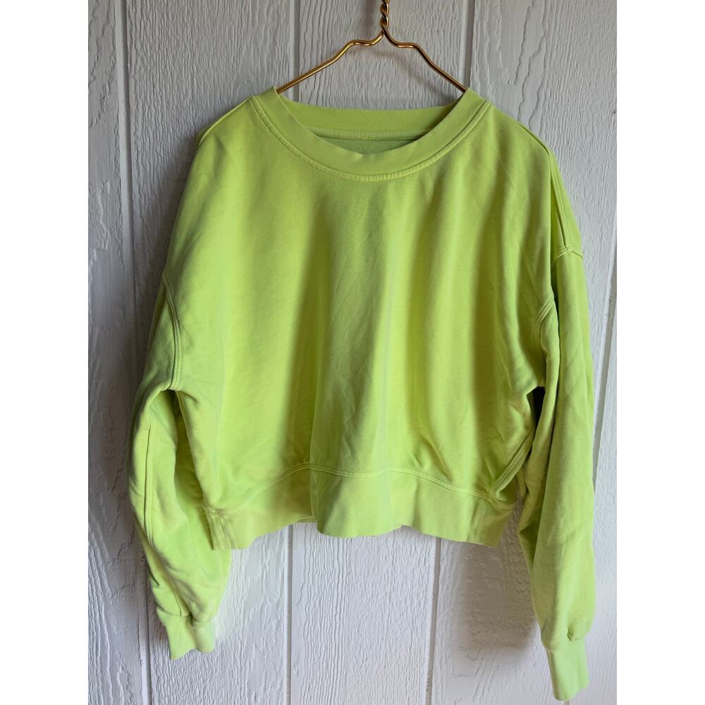 Lululemon Cropped Terrycloth Sweatshirt